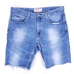 Arizona Jean Shorts Denim Cotton Mens SZ 36 Blue VTG Carpenter 90s Baggy Y2K